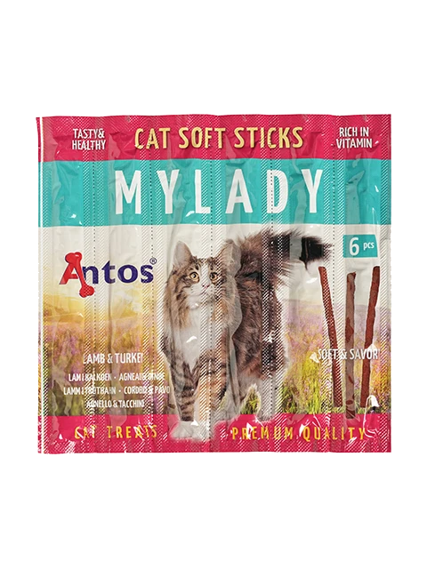 Cat Soft Sticks Mylady Cordero&Pavo 6 piezas